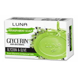 LUNA GLYCERIN TRANSPARENT SOAP WITH OLIVE & NATURAL OILS 100 GM